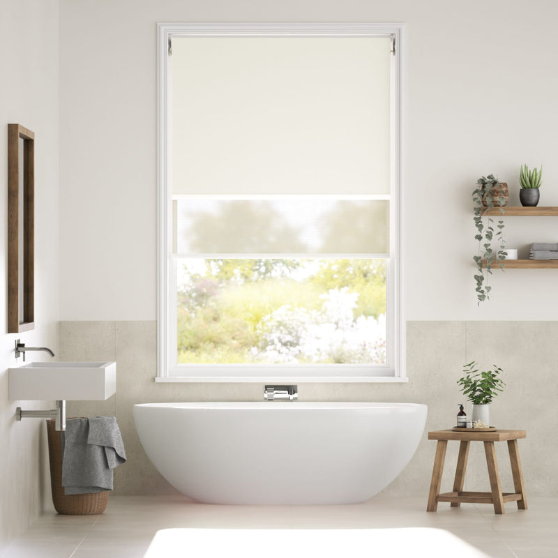 Colorized Atom Vanilla Double Roller Blind 2353