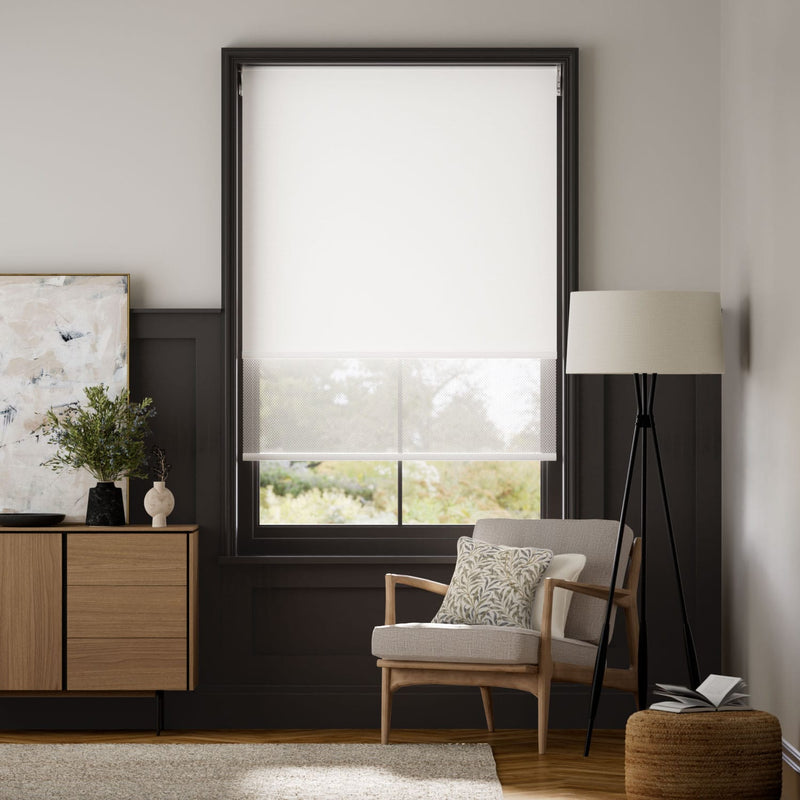 Colorized Twist2Go Atom Blanc  Double Roller Blind 2368