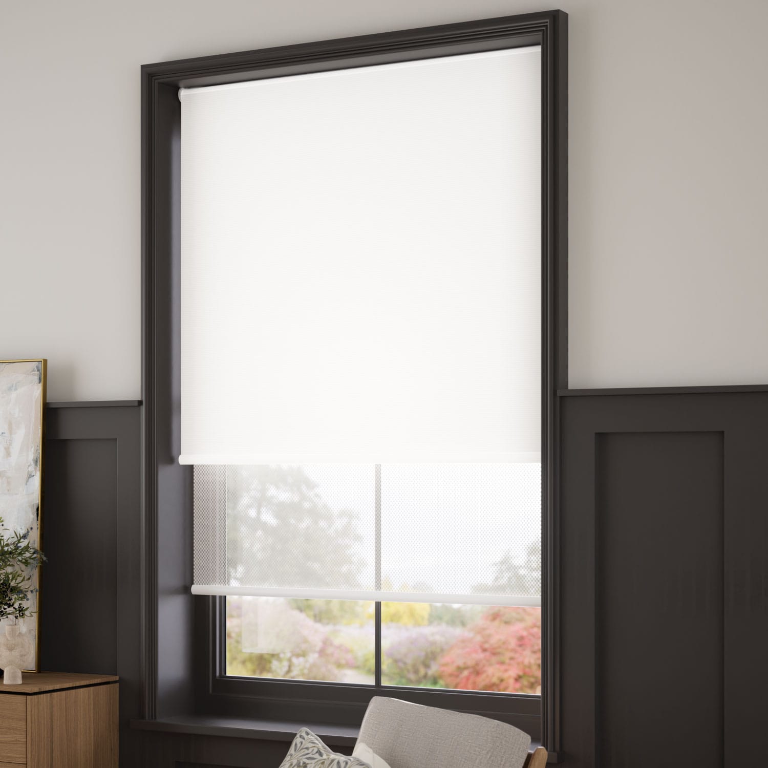 ColorizedZoom Twist2Go Atom Blanc  Double Roller Blind 2368