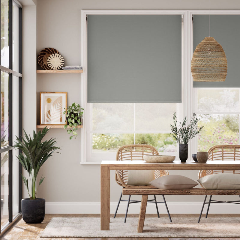 Colorized Twist2Go Atom Coastal Grey  Double Roller Blind 2369