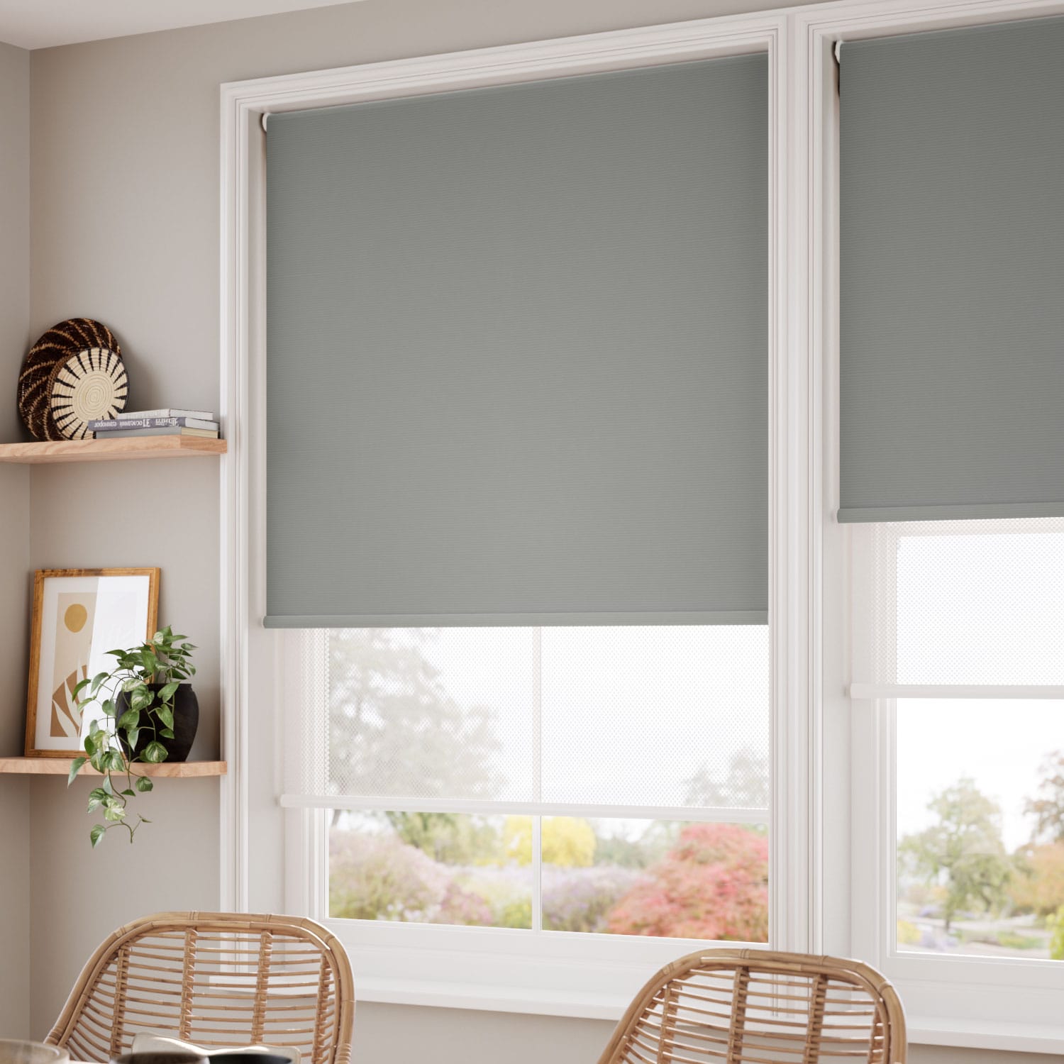 ColorizedZoom Twist2Go Atom Coastal Grey  Double Roller Blind 2369