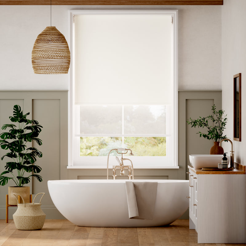 Colorized Twist2Go Atom Eggshell  Double Roller Blind 2371