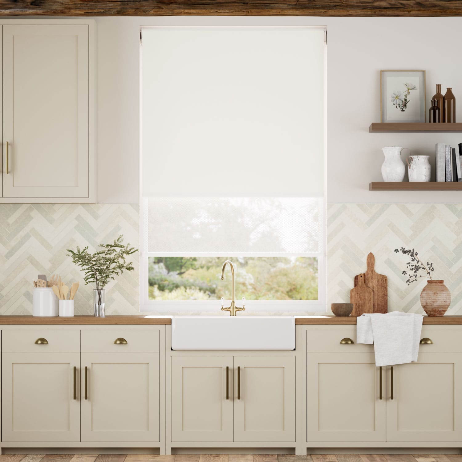 Colorized Twist2Go Atom Mallow  Double Roller Blind 2374