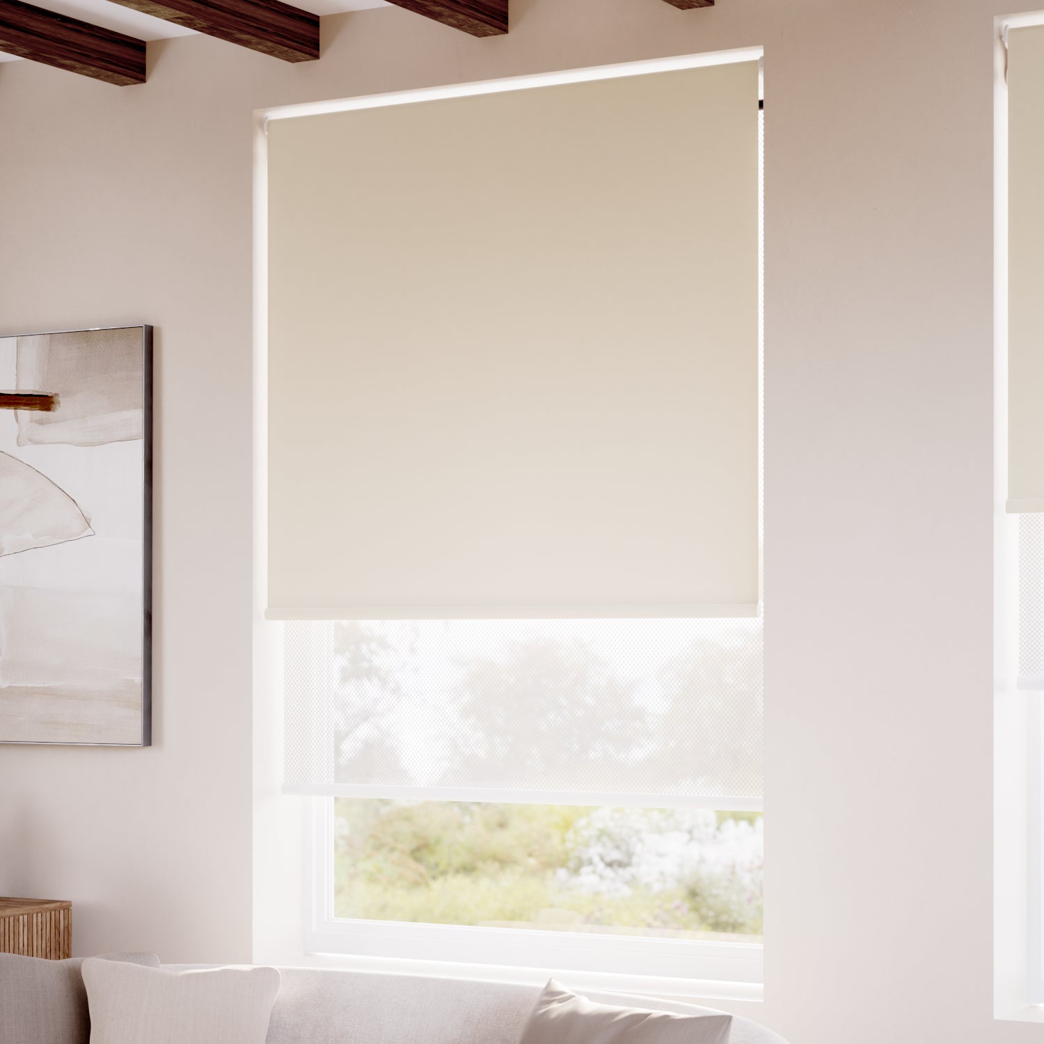 ColorizedZoom Twist2Go Atom Terrazzo  Double Roller Blind 2377