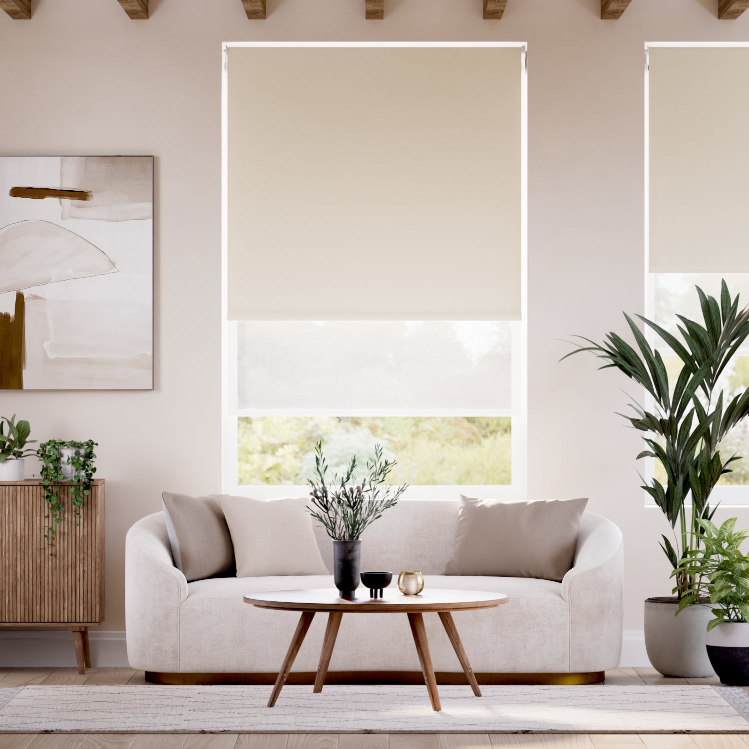 Colorized Electric Atom Terrazzo  Double Roller Blind 2403
