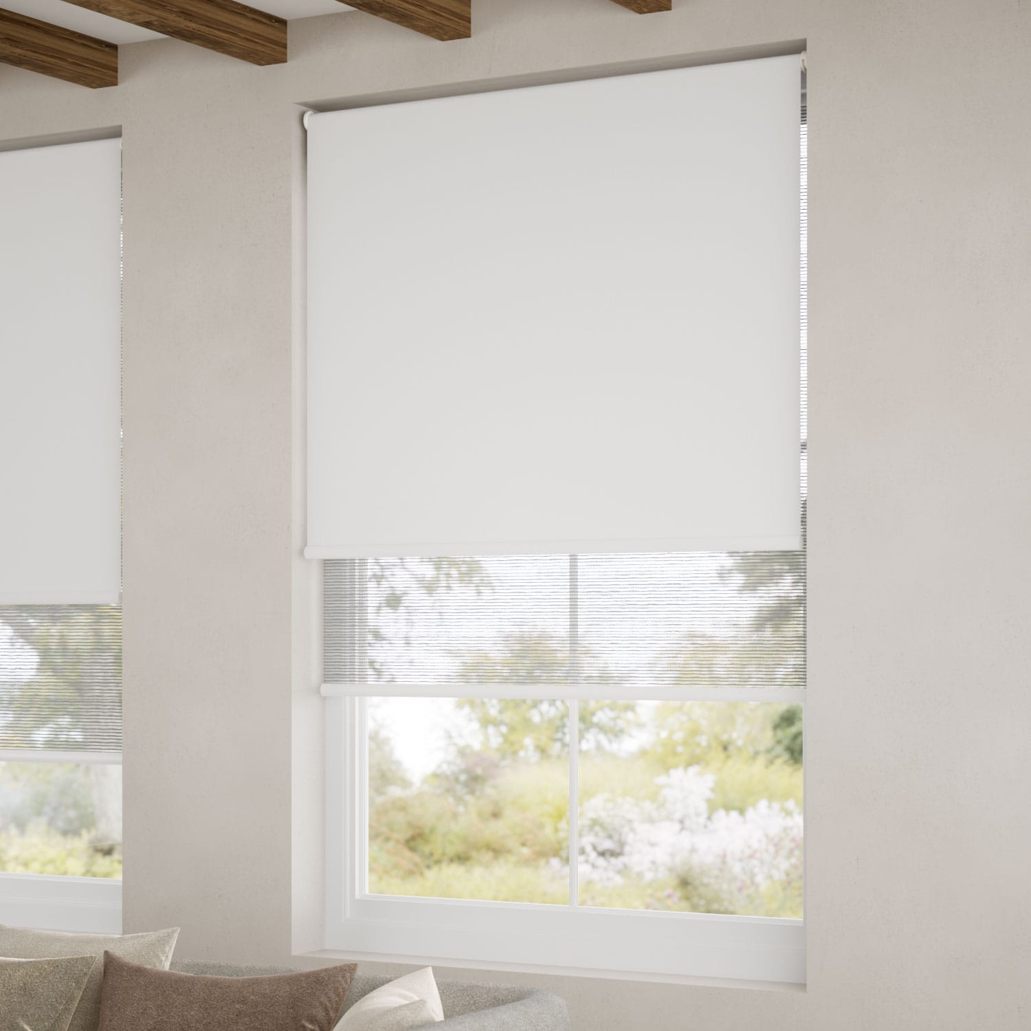 ColorizedZoom Electric Cosmos Wisp Double Roller Blind 2429