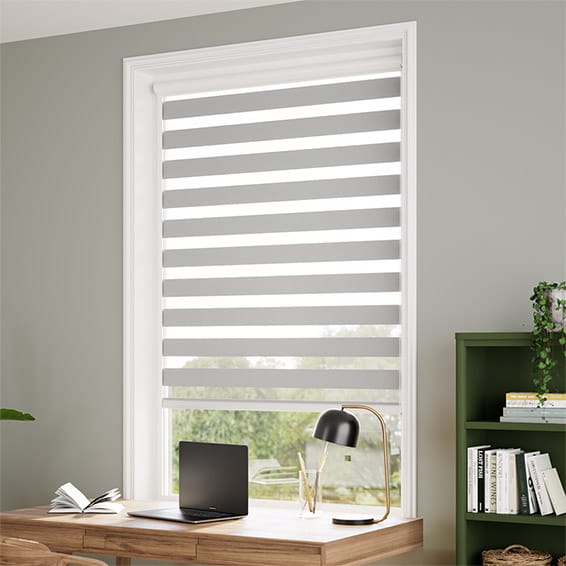 ColorizedZoom PerfectFIT Enjoy Dimout Silver Roller Blind 2470