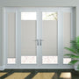 Colorized PerfectFIT DuoShade Grey Thermal Blind 2491