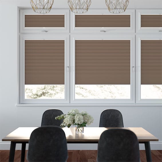 Colorized PerfectFIT DuoShade Chocolate Thermal Blind 2485