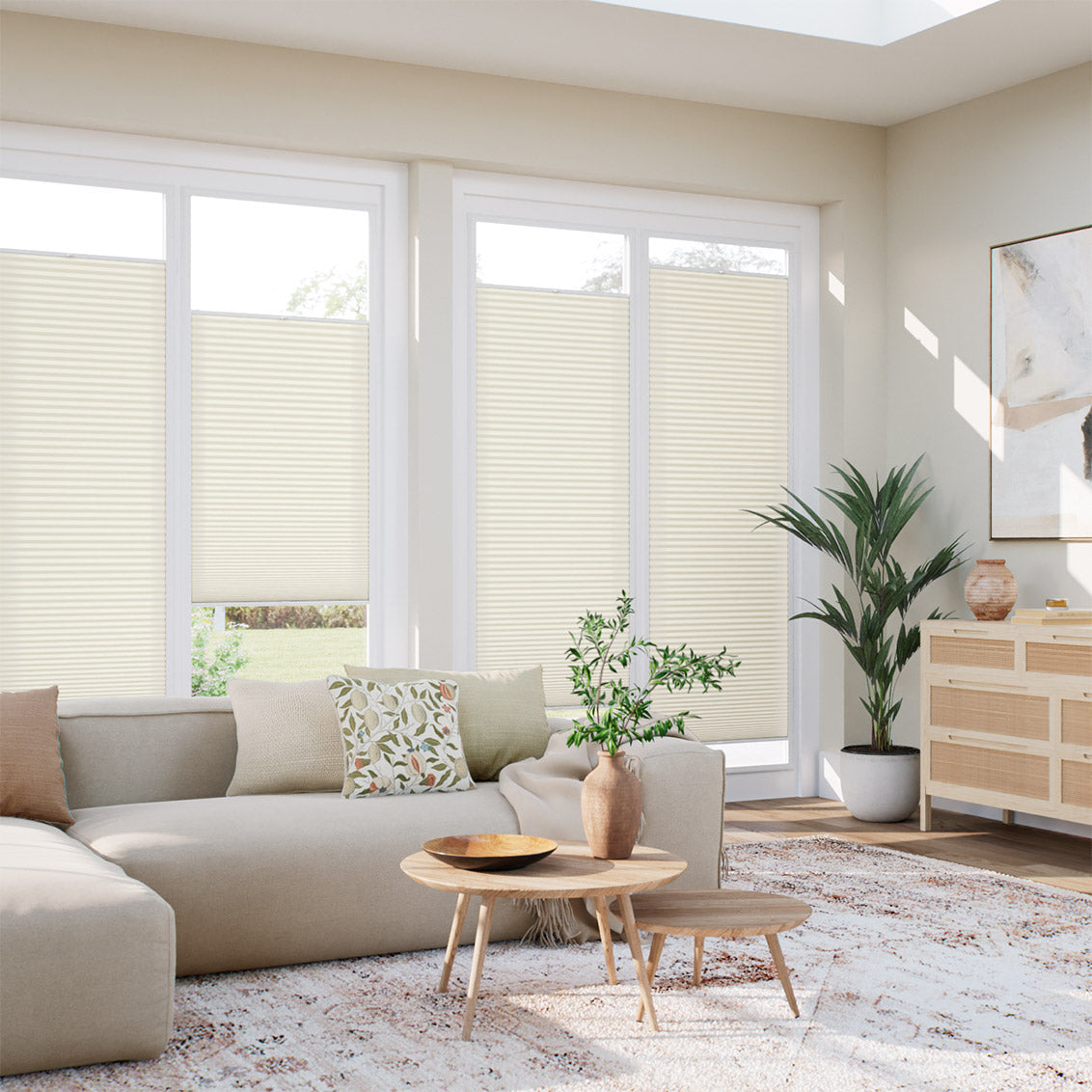 ColorizedZoom PerfectFIT DuoLight Clotted Cream Thermal Blind 2522