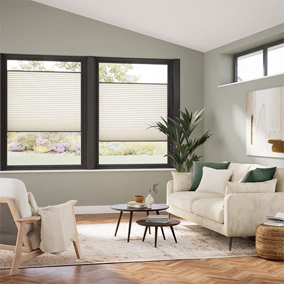 ColorizedZoom PerfectFIT DuoLight Strie Limestone Thermal Blind 2544