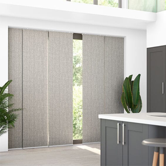 ColorizedZoom Moda Ash Grey Panel Blind 2663