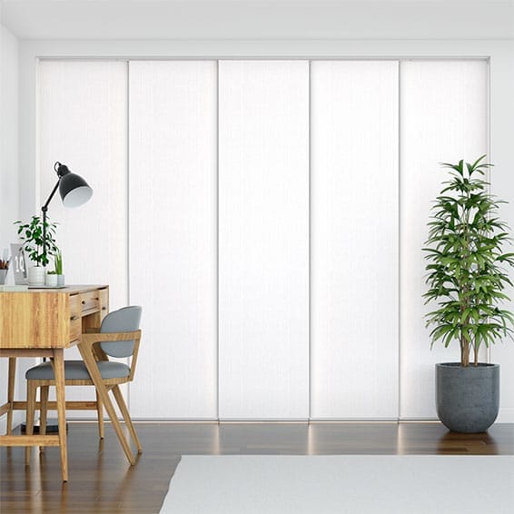 Colorized Moda White Panel Blind 2669
