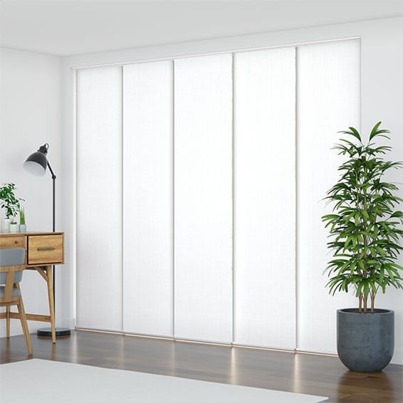 ColorizedZoom Moda White Panel Blind 2669