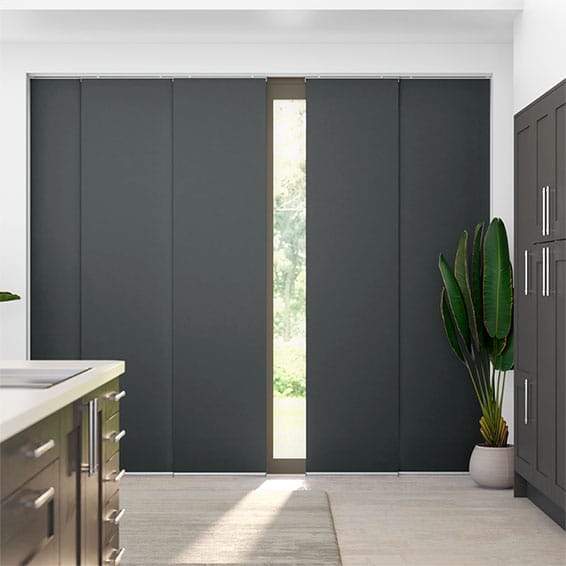 Colorized Eclipse Iron Grey Panel Blind 2677