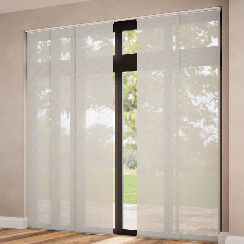 ColorizedZoom Oriel Voile Ash Panel Blind 2689