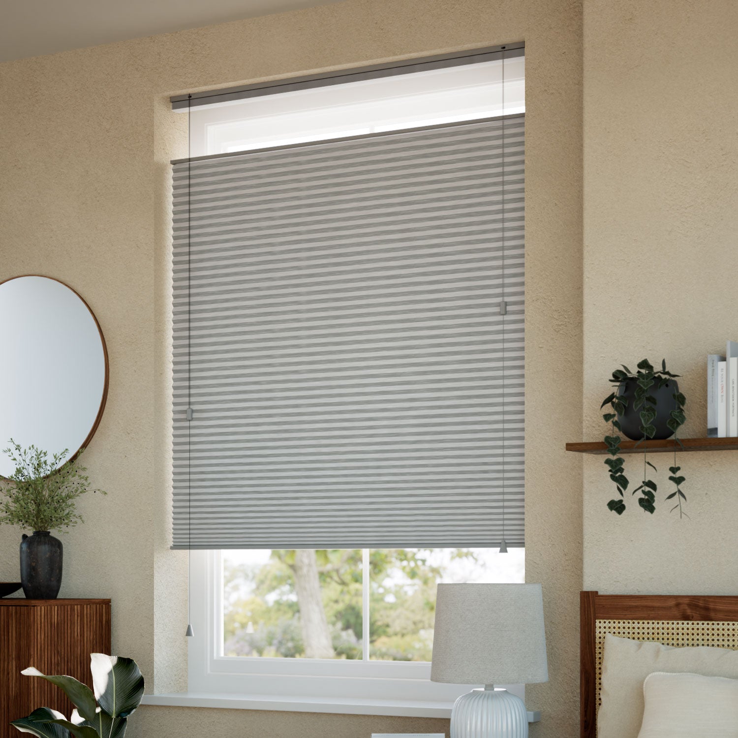 ColorizedZoom DuoShade Top Down/Bottom Up Graphite Thermal Blind 2729