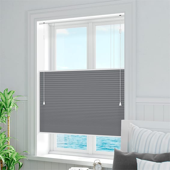 ColorizedZoom DuoShade Top Down/Bottom Up Slate Blue Thermal Blind 2712