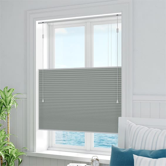 ColorizedZoom DuoShade Top Down/Bottom Up Nickel Grey Thermal Blind 2733