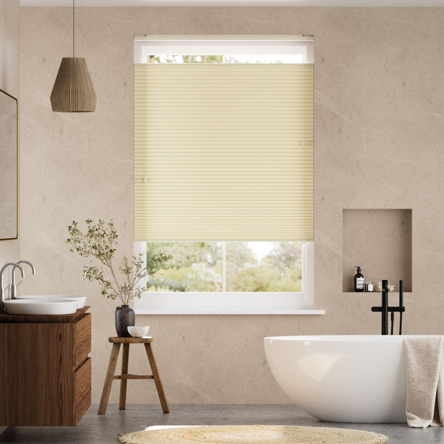 Colorized DuoShade Top Down/Bottom Up Cornsilk  Thermal Blind 2725