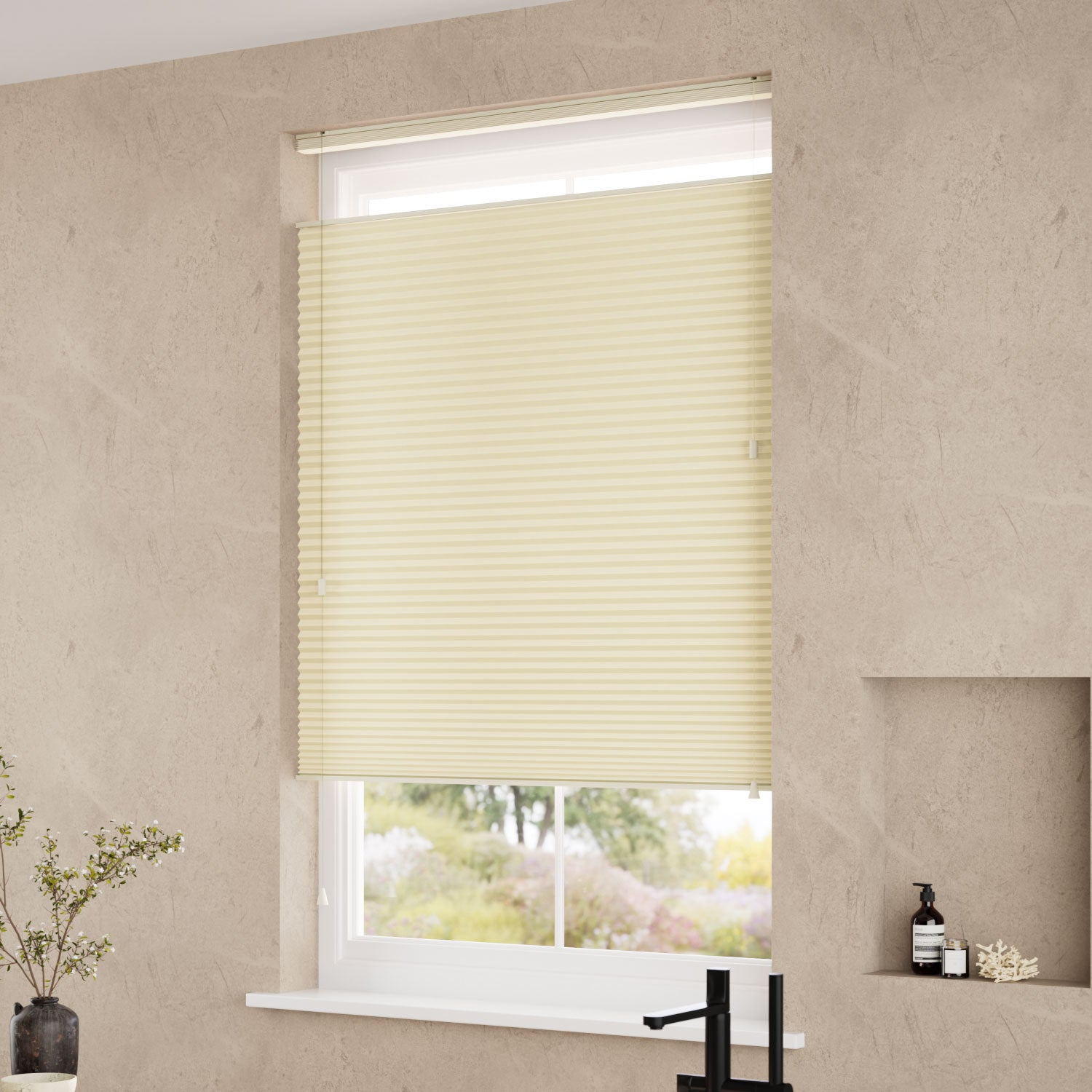 ColorizedZoom DuoShade Top Down/Bottom Up Cornsilk  Thermal Blind 2725