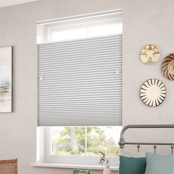 ColorizedZoom DuoShade Top Down/Bottom Up Strie Soft Grey Thermal Blind 2716