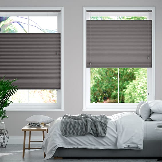 Colorized DuoShade Top Down/Bottom Up Dark Grey Thermal Blind 2726