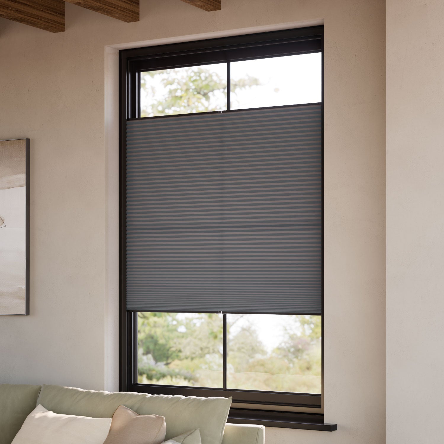 ColorizedZoom DuoLight Top Down/Bottom Up Anthracite  Thermal Blind 2736