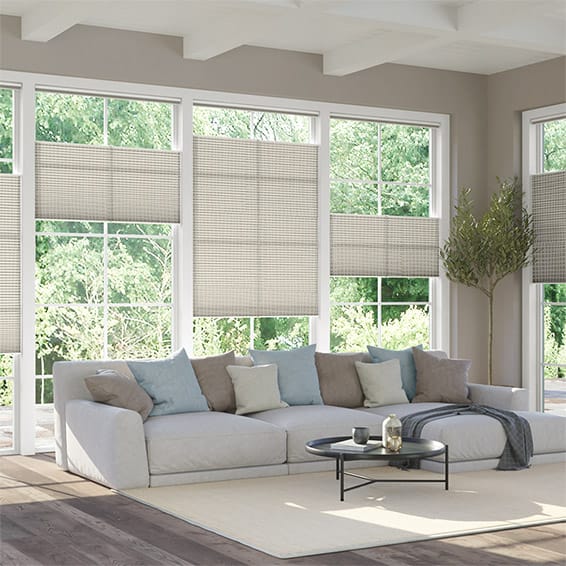 ColorizedZoom DuoLight Top Down/Bottom Up Mosaic Warm Grey Thermal Blind 2755