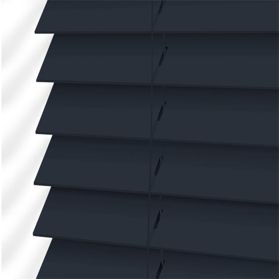 ColorizedPLA Premium Sleek Midnight Blue Faux Wood Blind - 50mm Slat 3129