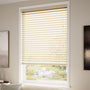 ColorizedZoom Cosmopolitan French Cream Wooden Blind - 50mm Slat 3189
