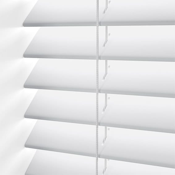 ColorizedPLA Brightest White Wooden Blind - 50mm Slat 3244