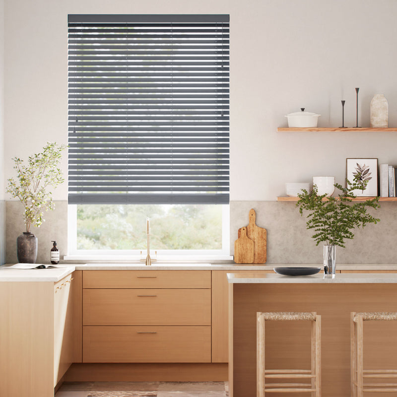 Colorized Husky Grey Wooden Blind - 50mm Slat 3247
