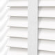 ColorizedPLA Ice White & White Faux Wood Blind - 50mm Slat 3284