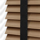 ColorizedPLA Chestnut & Jet Faux Wood Blind - 50mm Slat 3278