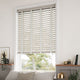 ColorizedZoom Birch Bark & Nickel Faux Wood Blind - 50mm Slat 3274