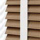 ColorizedPLA Chestnut & Chalk Faux Wood Blind - 50mm Slat 3277