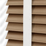 ColorizedPLA Chestnut & Chalk Faux Wood Blind - 50mm Slat 3277