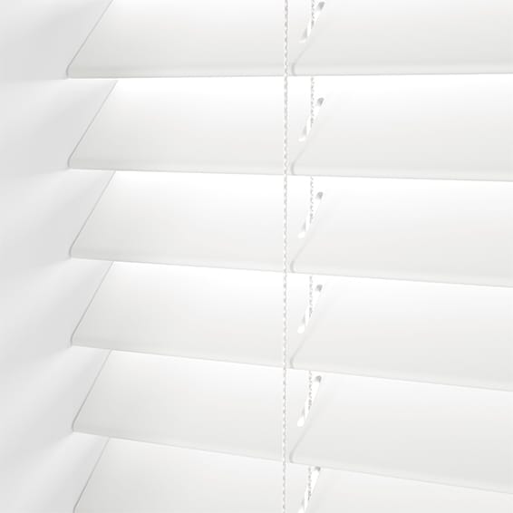 ColorizedPLA Cumulus White Wooden Blind - 50mm Slat 3318