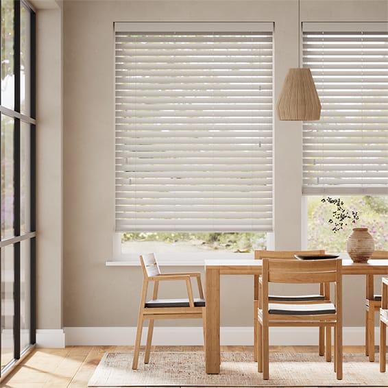 Colorized Pebble Beach Wooden Blind - 50mm Slat 3324