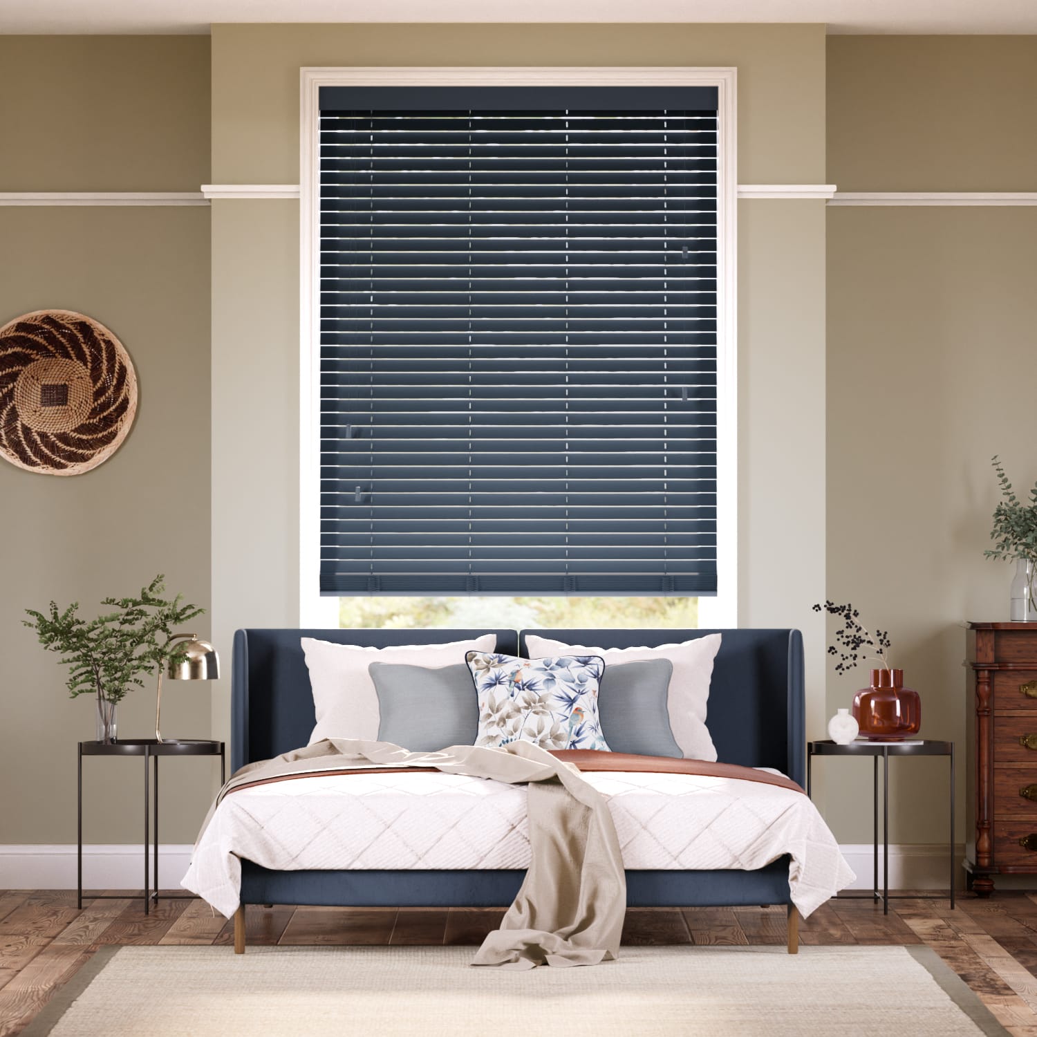 Colorized Oceana Wooden Blind - 50mm Slat 3330