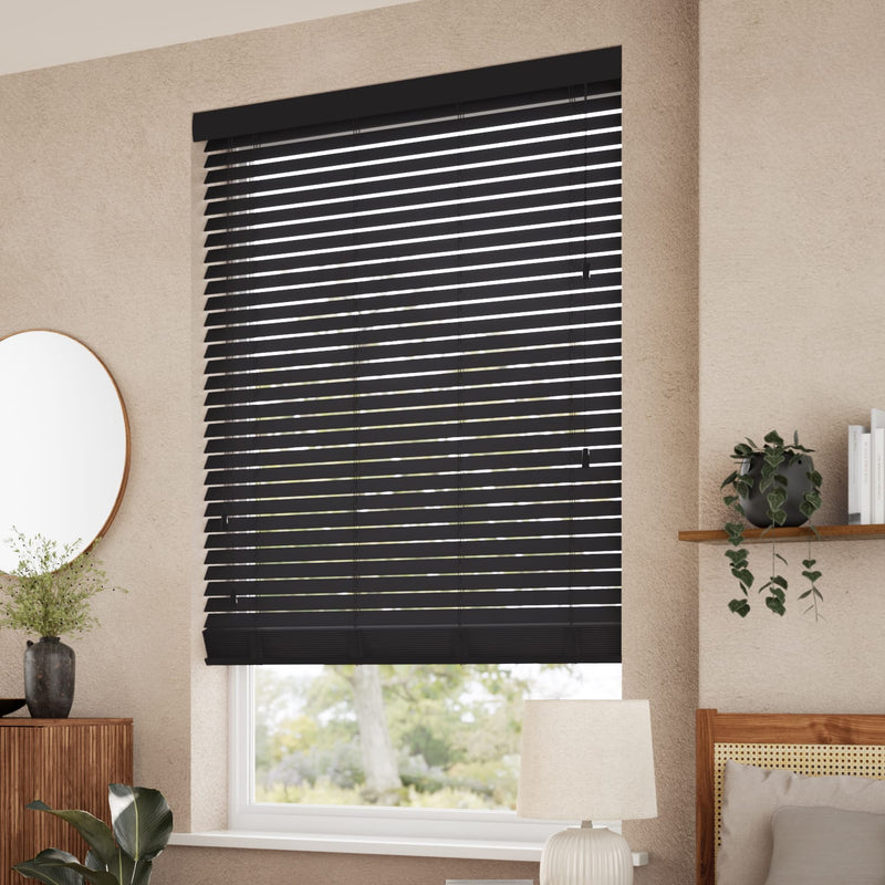 ColorizedZoom Raven Wooden Blind - 50mm Slat 3331