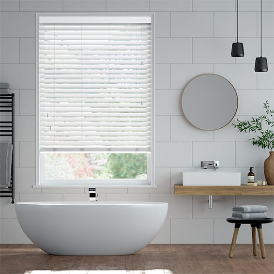 Colorized Arctic Gloss Wooden Blind - 50mm Slat 3352