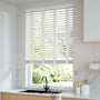 ColorizedZoom Arctic Gloss & Chalk Wooden Blind - 50mm Slat 3353