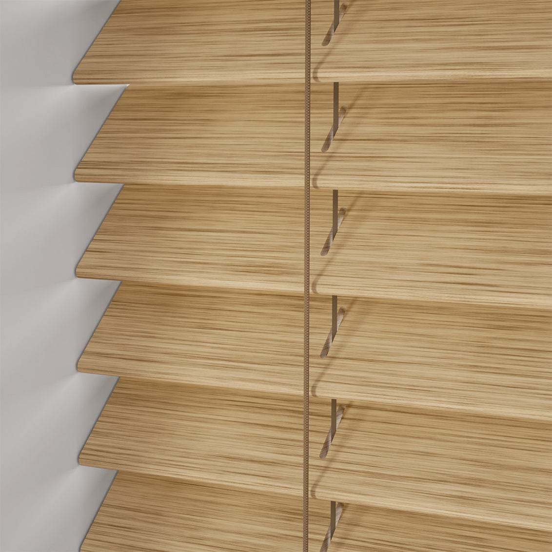 ColorizedPLA Natural Bamboo Jute Wooden Blind - 50mm Slat 3378