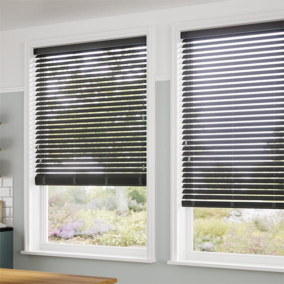 ColorizedZoom Natural Bamboo Basalt Wooden Blind - 50mm Slat 3380