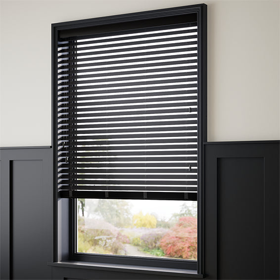 ColorizedZoom Natural Bamboo Midnight Wooden Blind - 50mm Slat 3382