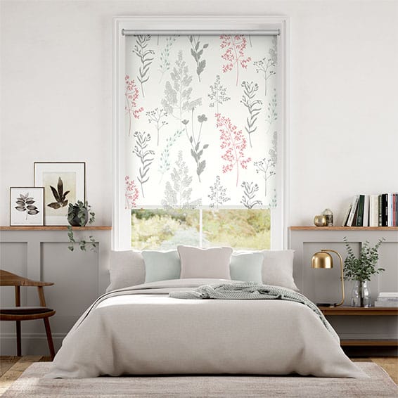 Colorized Summer Meadow Blossom Roller Blind 3428