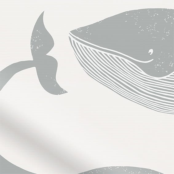 ColorizedPLA Splash Blackout Kids Whale of a Time Slate Roller Blind 3445