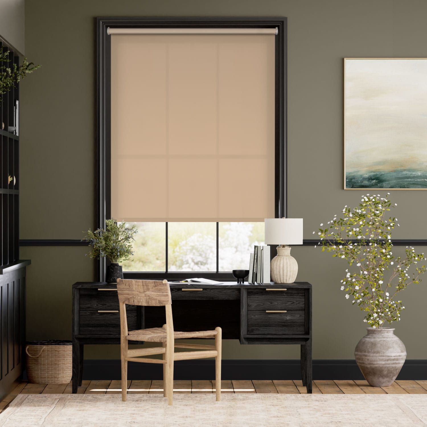 Colorized Valencia Latte Roller Blind 3457